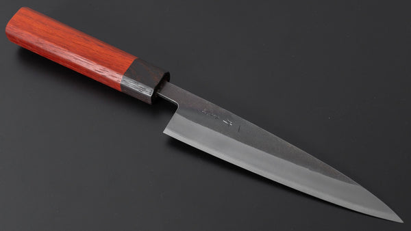 Hitohira TD Blue #2 Stainless Clad Kurouchi Petty 135mm Padauk Handle - Tetogi