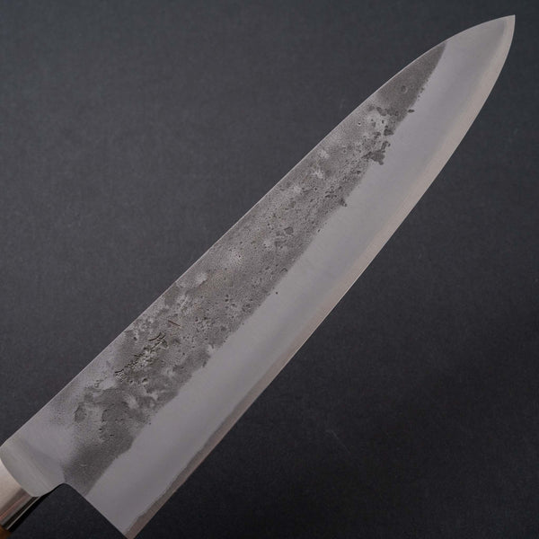 Hitohira TD Blue #2 Stainless Clad Nashiji Yo Gyuto 210mm Walnut Handle - Tetogi