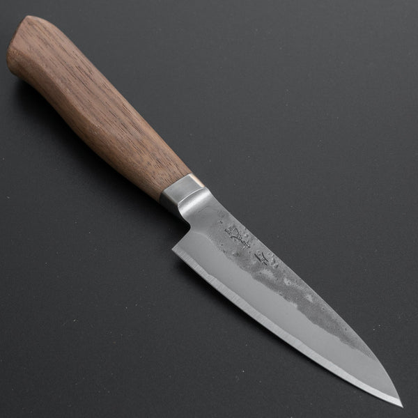 Hitohira TD Blue #2 Stainless Clad Nashiji Yo Paring 90mm Walnut Handle - Tetogi