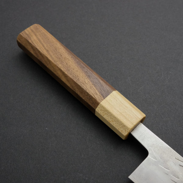 Hitohira TD SLD Tsuchime Gyuto 165mm Walnut Handle - Tetogi