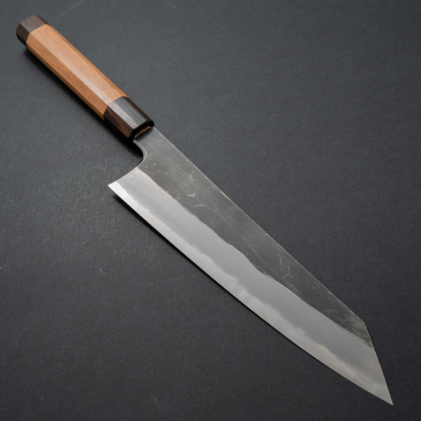 Hitohira Togashi Blue #2 Kurouchi Kiritsuke Gyuto 240mm Cherry Wood Handle (Ebony End) - Tetogi