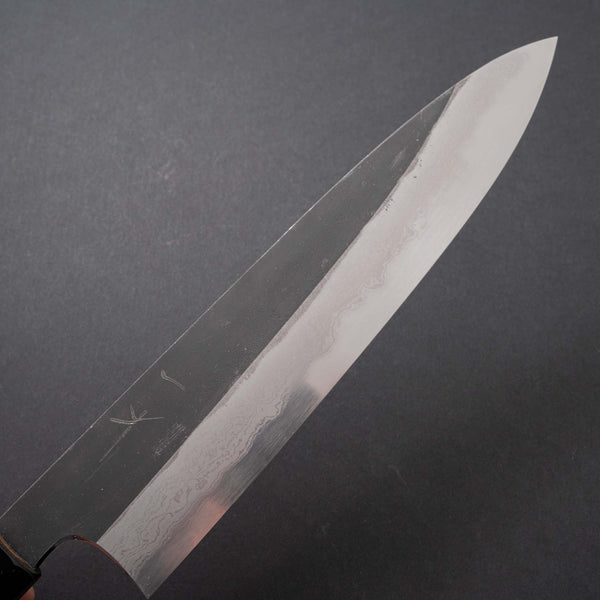 Hitohira Togashi White #1 Kurouchi Damascus Gyuto 240mm Burnt Yakusugi Handle - Tetogi