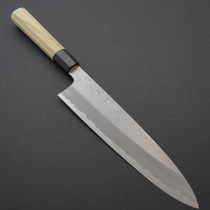 Hitohira Togashi White #1 Stainless Clad Gyuto 240mm Ho Wood Handle - Tetogi