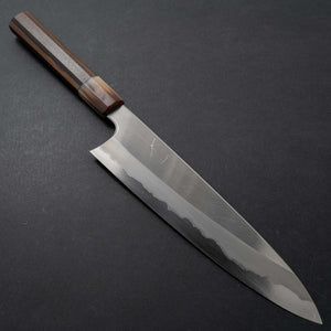 Hitohira Togashi White #1 Stainless Clad Gyuto 240mm Ziricote Handle - Tetogi