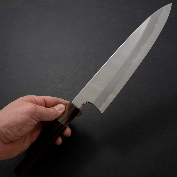 Hitohira Togashi White #1 Stainless Clad Gyuto 240mm Ziricote Handle - Tetogi