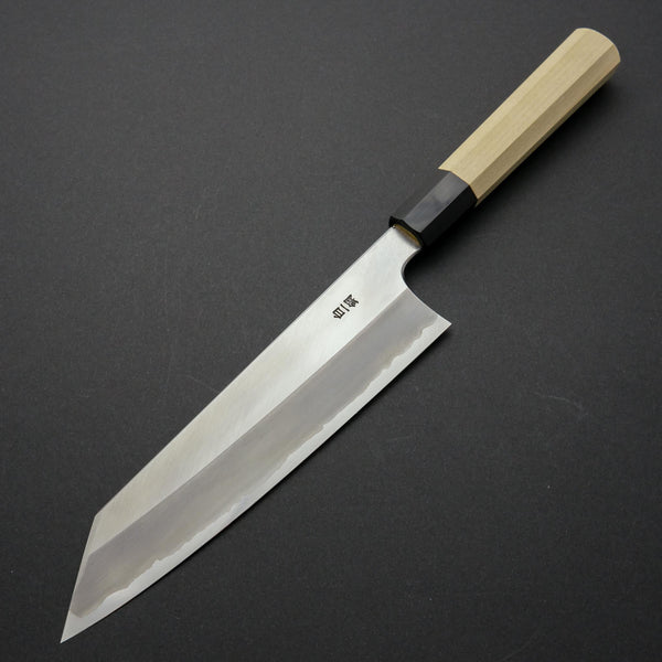 Hitohira Togashi White #1 Stainless Clad Kiritsuke Gyuto 210mm Ho Wood Handle - Tetogi