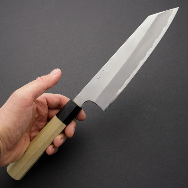 Hitohira Togashi White #1 Stainless Clad Kiritsuke Gyuto 210mm Ho Wood Handle - Tetogi