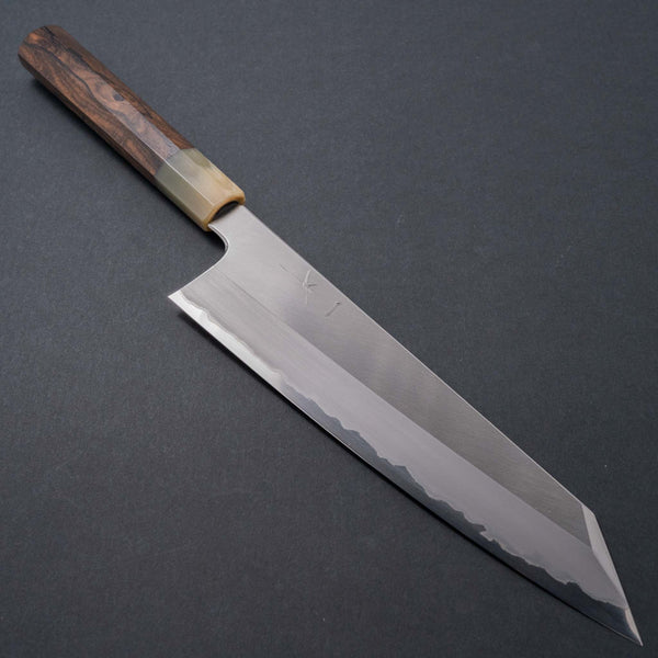 Hitohira Togashi White #1 Stainless Clad Migaki Kiritsuke Gyuto 240mm Ziricote Handle