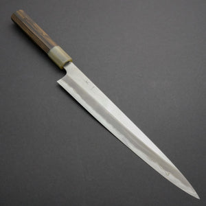 Hitohira Togashi White #1 Stainless Clad Sujihiki 270mm Ziricote Handle - Tetogi