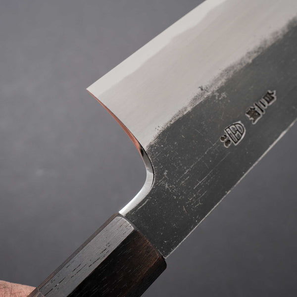 Hitohira Togashi White #2 Kurouchi Gyuto 210mm Tagayasan Handle - Tetogi