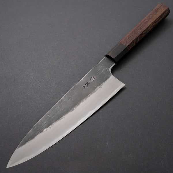 Hitohira Togashi White #2 Kurouchi Gyuto 210mm Tagayasan Handle - Tetogi