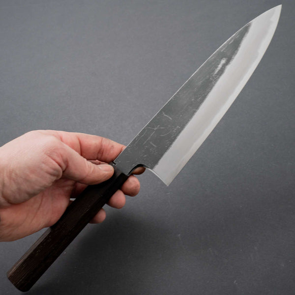 Hitohira Togashi White #2 Kurouchi Gyuto 210mm Tagayasan Handle - Tetogi