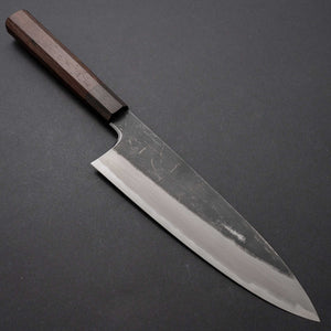 Hitohira Togashi White #2 Kurouchi Gyuto 210mm Tagayasan Handle - Tetogi