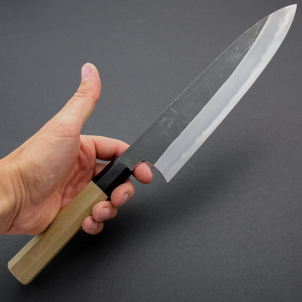 Hitohira Togashi White #2 Kurouchi Gyuto 240mm Ho Wood Handle - Tetogi