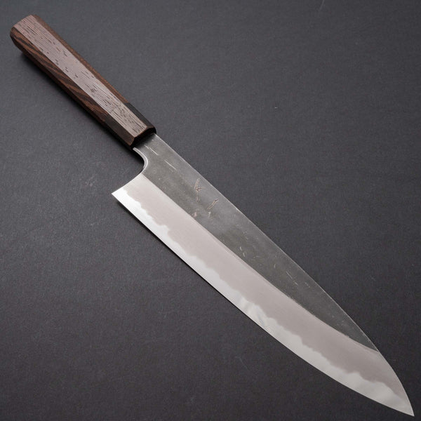 Hitohira Togashi White #2 Kurouchi Gyuto 240mm Tagayasan Handle - Tetogi