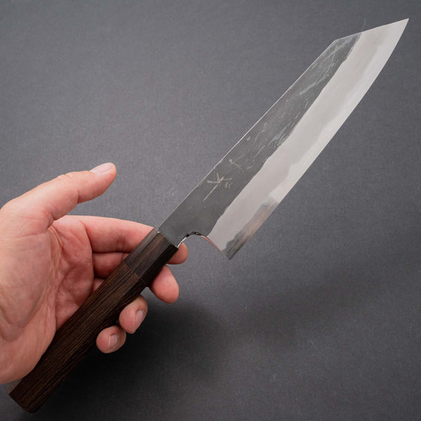 Hitohira Togashi White #2 Kurouchi Kiritsuke Gyuto 210mm Tagayasan Handle - Tetogi