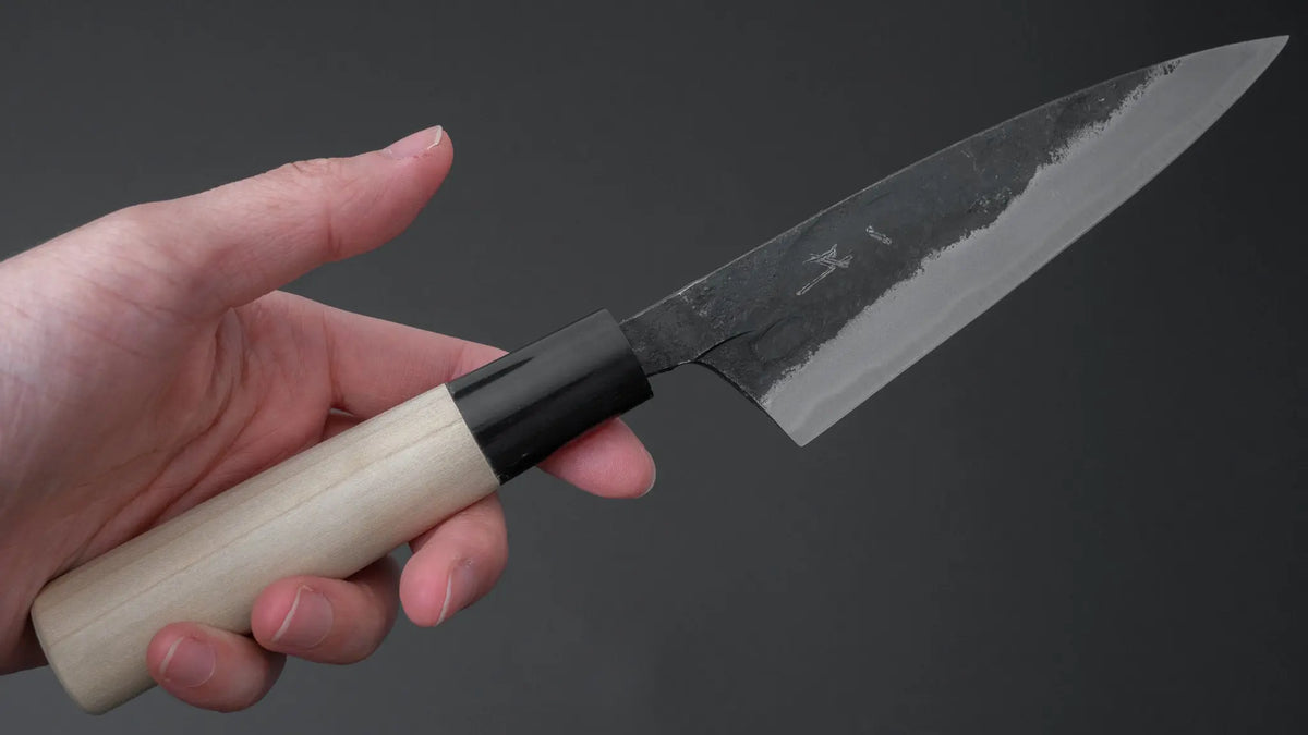 Hitohira Tosa Kurouchi Blue #2 Double Bevel Deba 120mm Ho Wood Handle ...