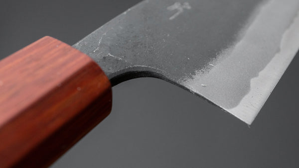 Hitohira Tosa Kurouchi Blue #2 Santoku 170mm Walnut Handle (Rengas Ferrule) - Tetogi