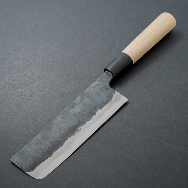 Hitohira Tosa Kurouchi White #2 Nakiri 135mm Ho Wood Handle - Tetogi