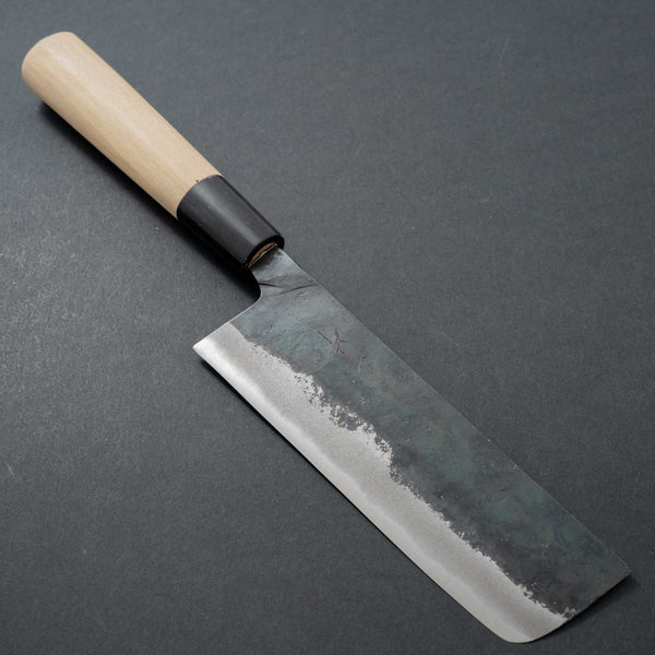 Hitohira Tosa Kurouchi White #2 Nakiri 135mm Ho Wood Handle - Tetogi