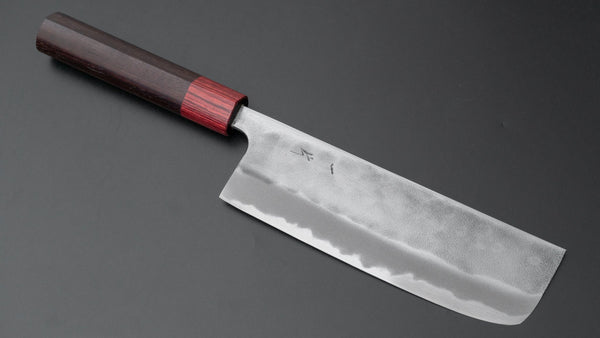 Hitohira YG Nashiji White #2 Nakiri 165mm Wood Handle - Tetogi