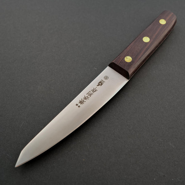 Kanehide Bessaku Left-Handed Honesuki Maru 150mm Wood Handle - Tetogi