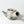 Komon Okuda Teapot Low Kohiki Haiyu (white slip glaze & ash glaze) - Tetogi