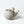 Komon Okuda Teapot Low Kohiki Haiyu (white slip glaze & ash glaze) - Tetogi