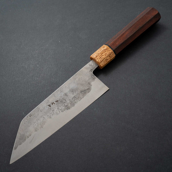 Morihei Hisamoto Blue Super Tsuchime Stainless Clad Bunka 165mm Riisgaard Rosewood Handle - Tetogi