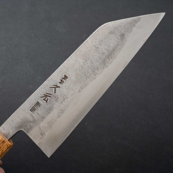 Morihei Hisamoto Blue Super Tsuchime Stainless Clad Bunka 165mm Riisgaard Rosewood Handle - Tetogi