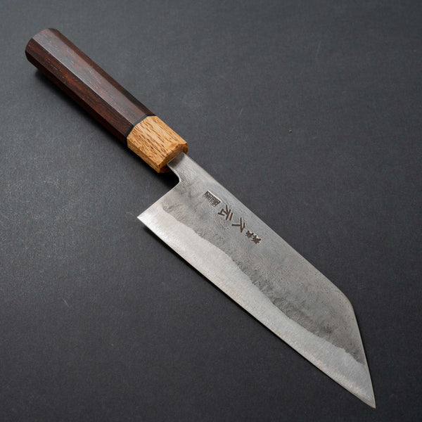 Morihei Hisamoto Blue Super Tsuchime Stainless Clad Bunka 165mm Riisgaard Rosewood Handle - Tetogi