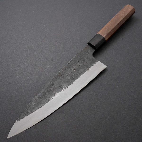 Morihei Hisamoto Kurouchi #6 Gyuto 210mm Walnut Handle (Extra Height) - Tetogi