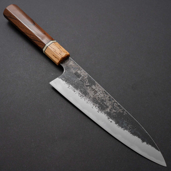 Morihei Hisamoto Kurouchi White #1 Gyuto 180mm Riisgaard Oak Handle (Tetogi Custom) - Tetogi