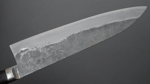 Morihei Hisamoto Kurouchi White #1 Gyuto 210mm Pakka Handle (Fine Finish)