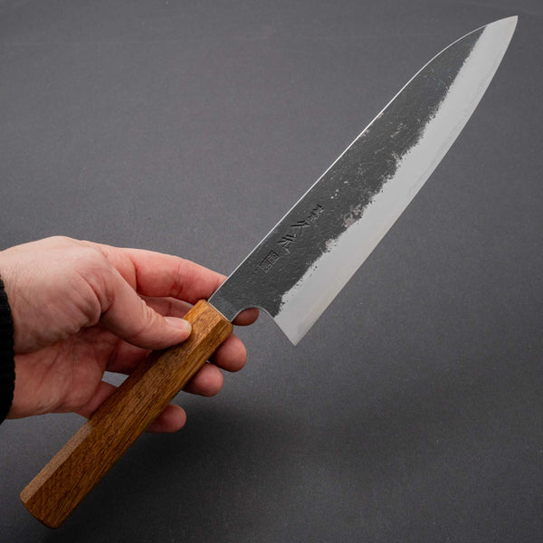 Morihei Hisamoto Kurouchi White #1 Gyuto 210mm Riisgaard Oak Handle (Tetogi Custom) - Tetogi