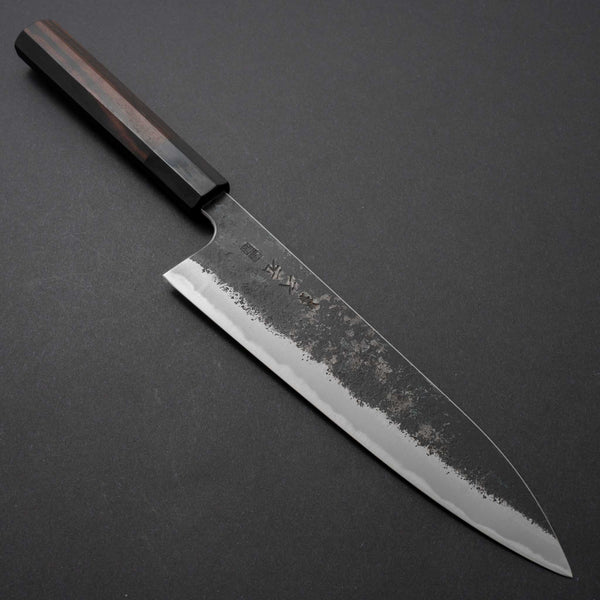 Morihei Hisamoto Kurouchi White #1 Gyuto 210mm Taihei Ebony Handle (Tetogi Custom) - Tetogi