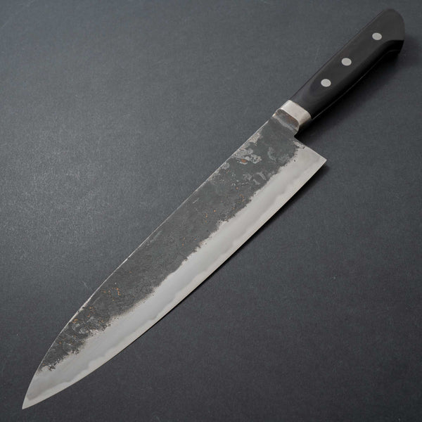 Morihei Hisamoto Kurouchi White #1 Gyuto 240mm Pakka Handle (Extra Fine Finish) - Tetogi