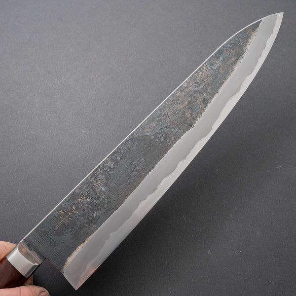 Morihei Hisamoto Kurouchi White #1 Gyuto 300mm Riisgaard Ringed Gidgee Handle (Thick) (Limited) (Fine Finish) - Tetogi