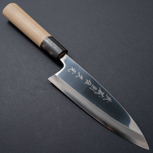 Morihei Hisamoto Mirror Polished Ginsan Ai Deba 150mm Ho Wood Handle - Tetogi