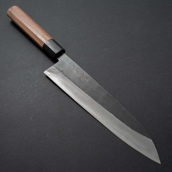 Morihei Yoshitomo Kurouchi Blue #2 Gyuto 210mm Walnut Handle - Tetogi