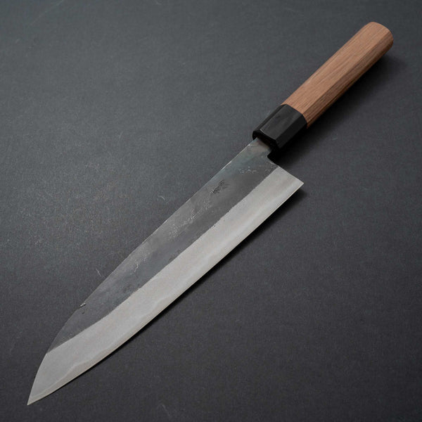 Morihei Yoshitomo Kurouchi Blue #2 Gyuto 210mm Walnut Handle - Tetogi