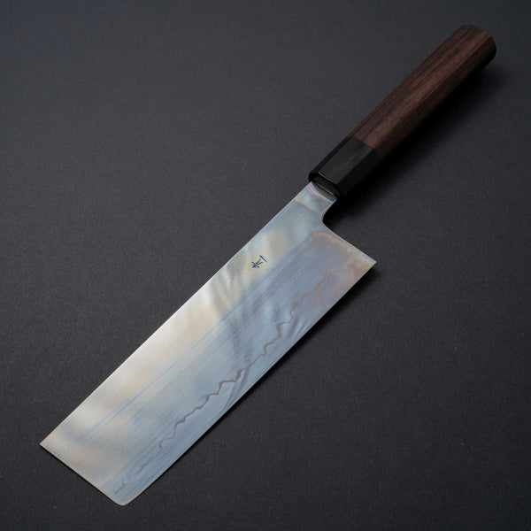 Takada no Hamono Blue #1 Suiboku Nakiri 180mm Wood Handle - Tetogi