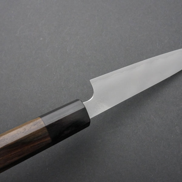 Takada no Hamono Silver #3 Suiboku Petty 135mm Wood Handle (Extra Thin) - Tetogi