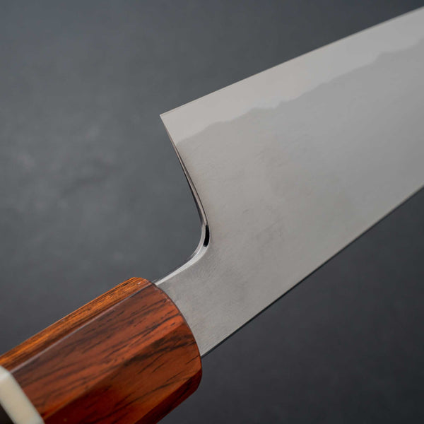 Tetsujin Blue #2 Kasumi Gyuto 210mm Riisgaard Rosewood Handle - Tetogi