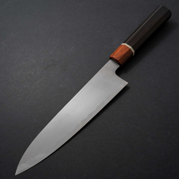 Tetsujin Blue #2 Kasumi Gyuto 210mm Riisgaard Rosewood Handle - Tetogi