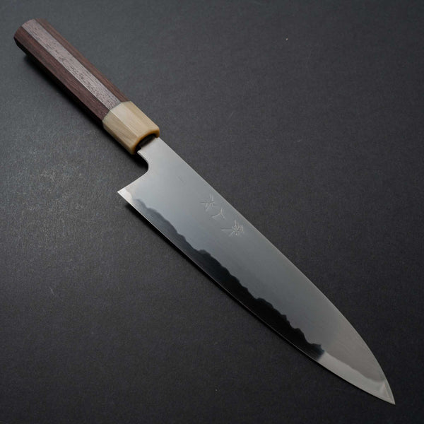 Tetsujin Blue #2 Kasumi Gyuto 210mm Taihei Rosewood Handle (Blond Ferrule) - Tetogi