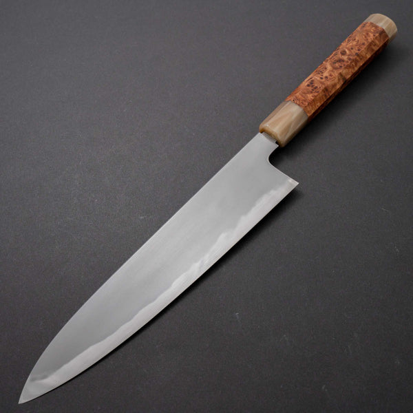 Tetsujin Blue #2 Kasumi Gyuto 240mm Riisgaard Elm Handle - Tetogi