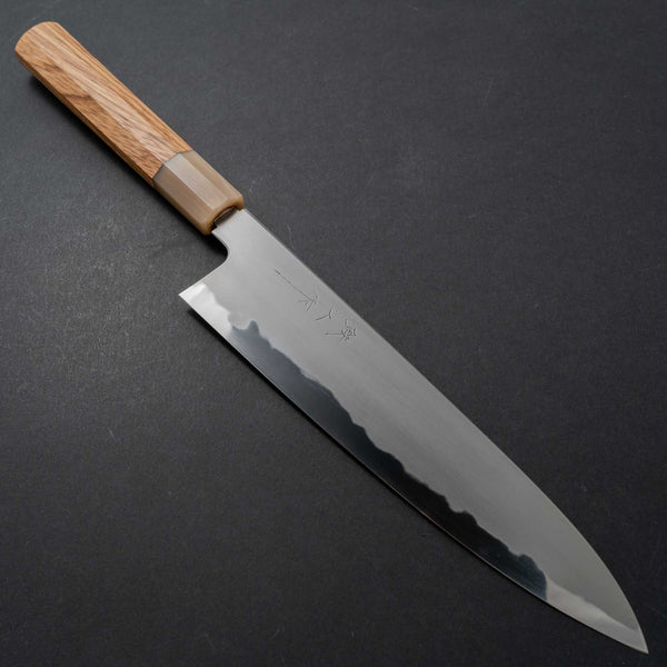 Tetsujin Blue #2 Kasumi Gyuto 240mm Zebra Wood Handle - Tetogi