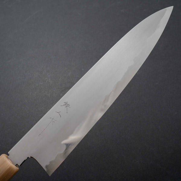 Tetsujin Blue #2 Kasumi Gyuto 240mm Zebra Wood Handle - Tetogi