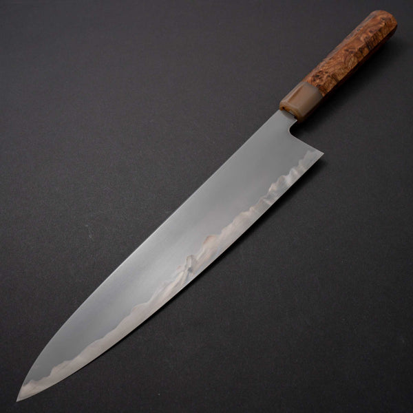 Tetsujin Blue #2 Kasumi Gyuto 300mm Riisgaard Elm Burl Handle - Tetogi